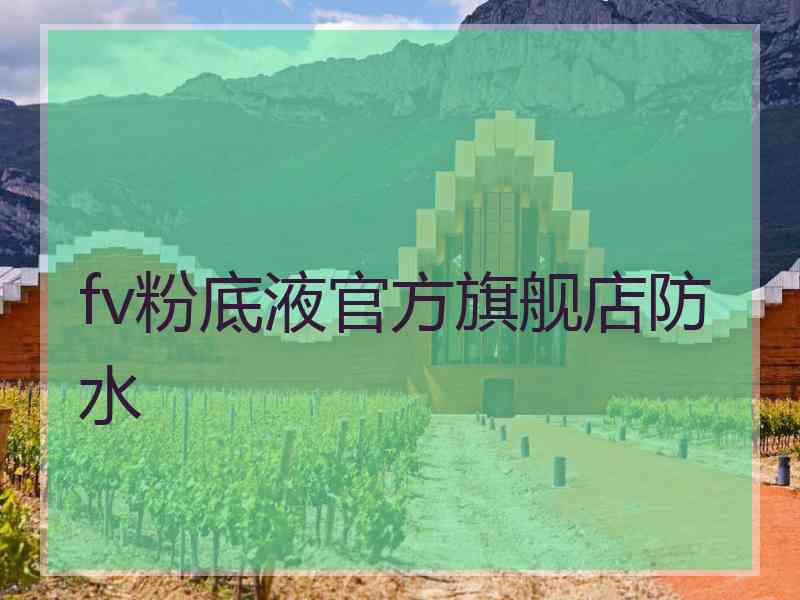 fv粉底液官方旗舰店防水