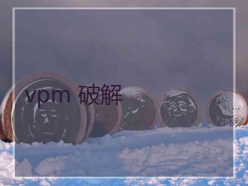 vpm 破解