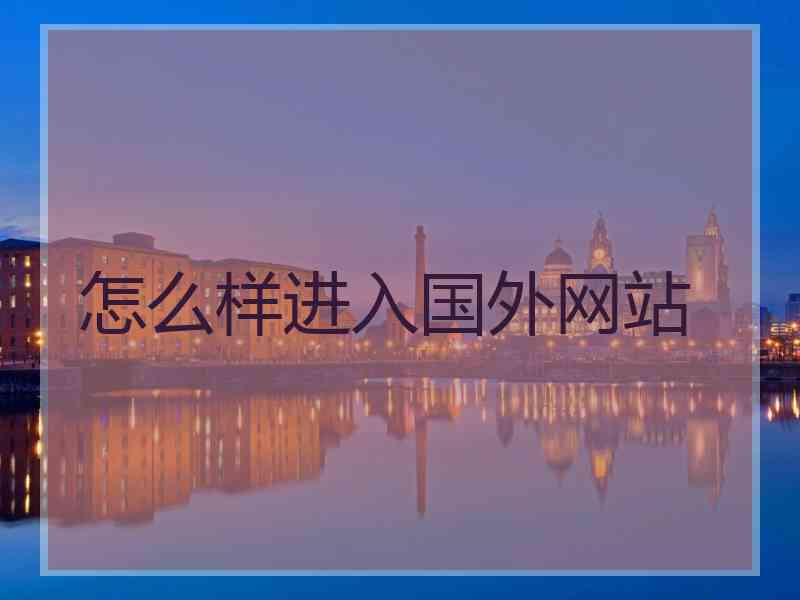 怎么样进入国外网站