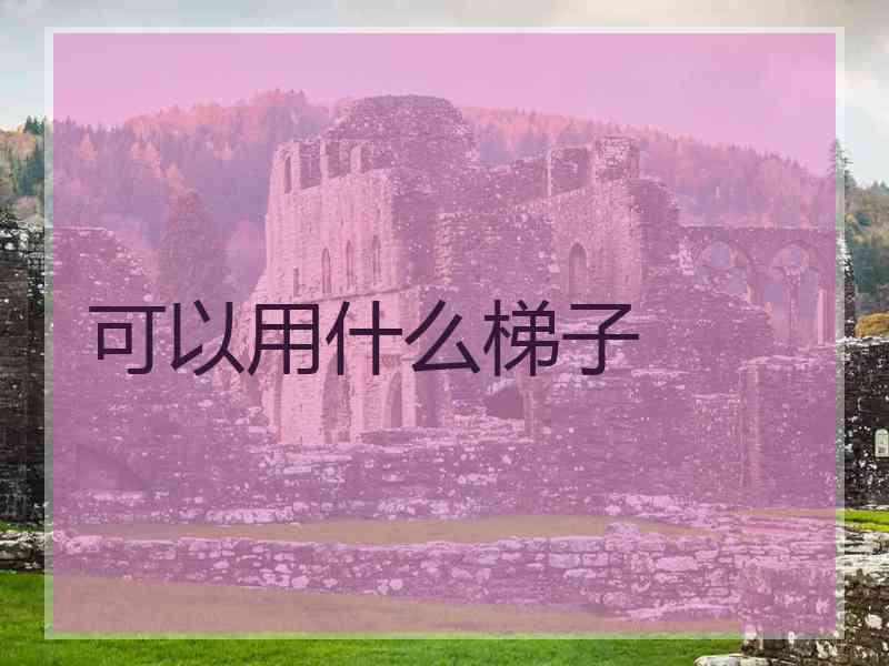 可以用什么梯子