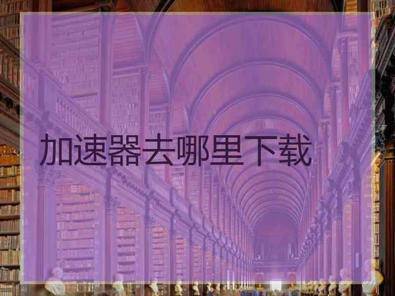 加速器去哪里下载