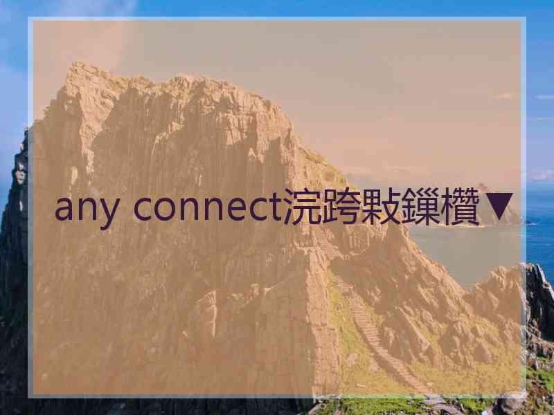 any connect浣跨敤鏁欑▼
