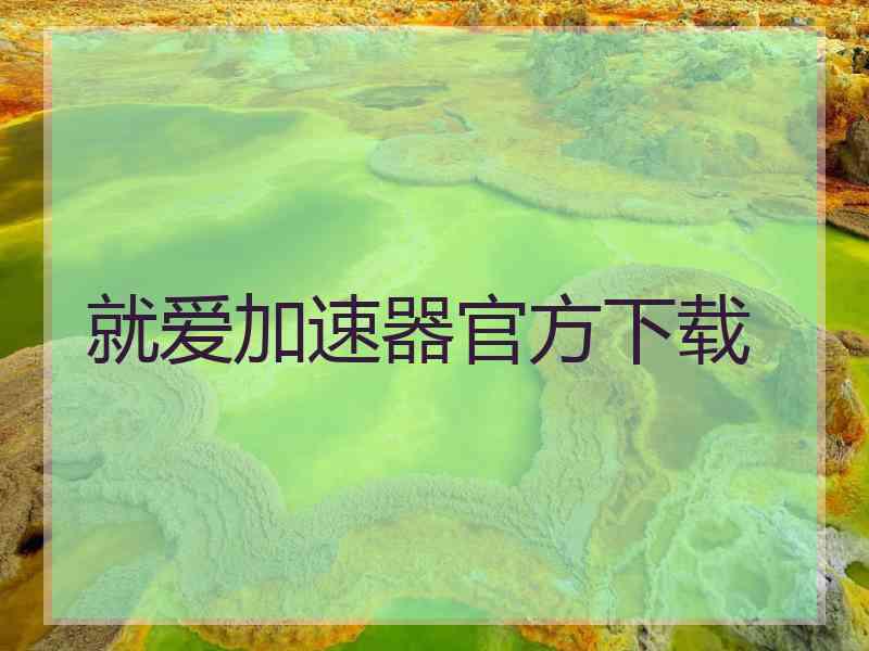 就爱加速器官方下载
