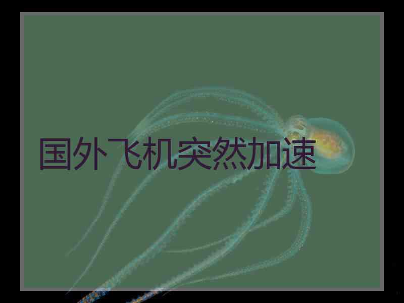 国外飞机突然加速