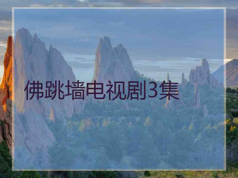 佛跳墙电视剧3集