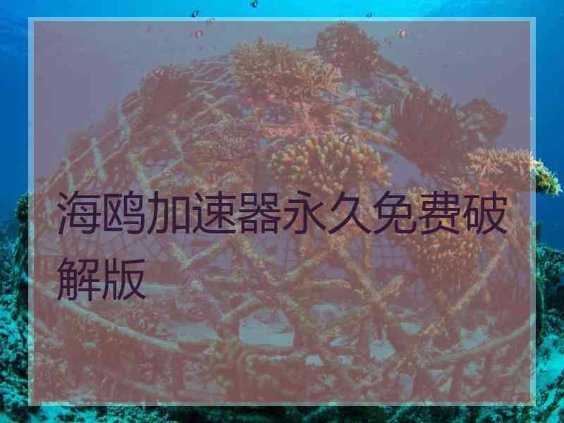 海鸥加速器永久免费破解版