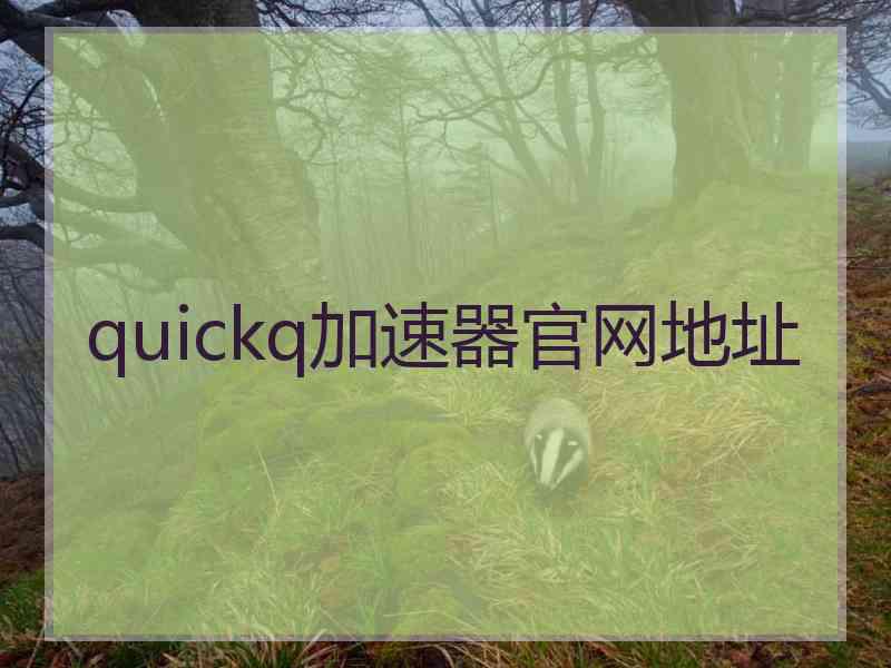 quickq加速器官网地址