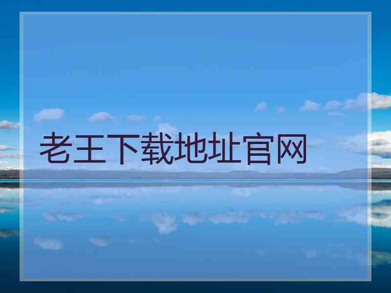 老王下载地址官网