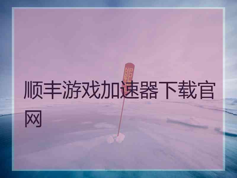 顺丰游戏加速器下载官网