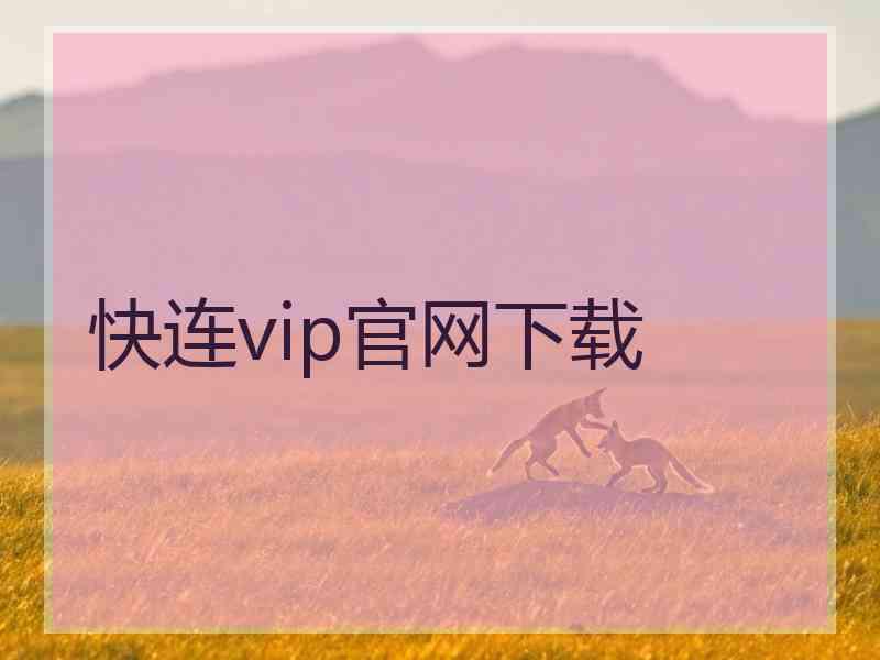 快连vip官网下载