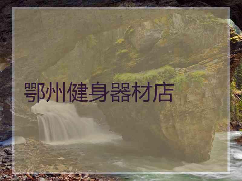 鄂州健身器材店
