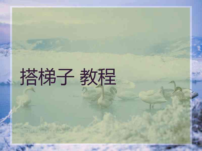 搭梯子 教程