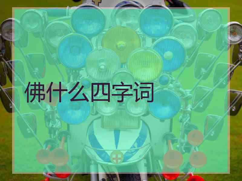 佛什么四字词