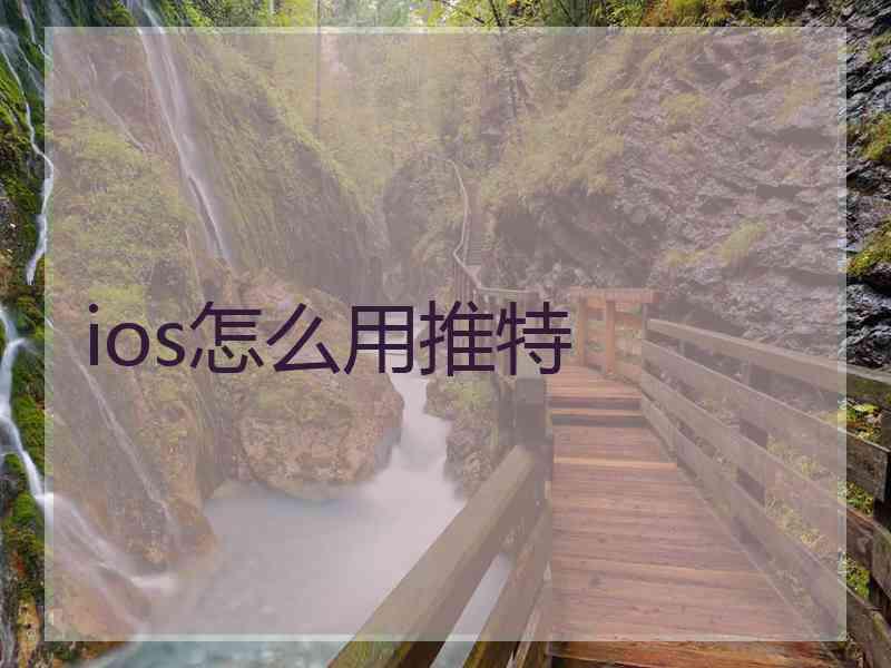 ios怎么用推特
