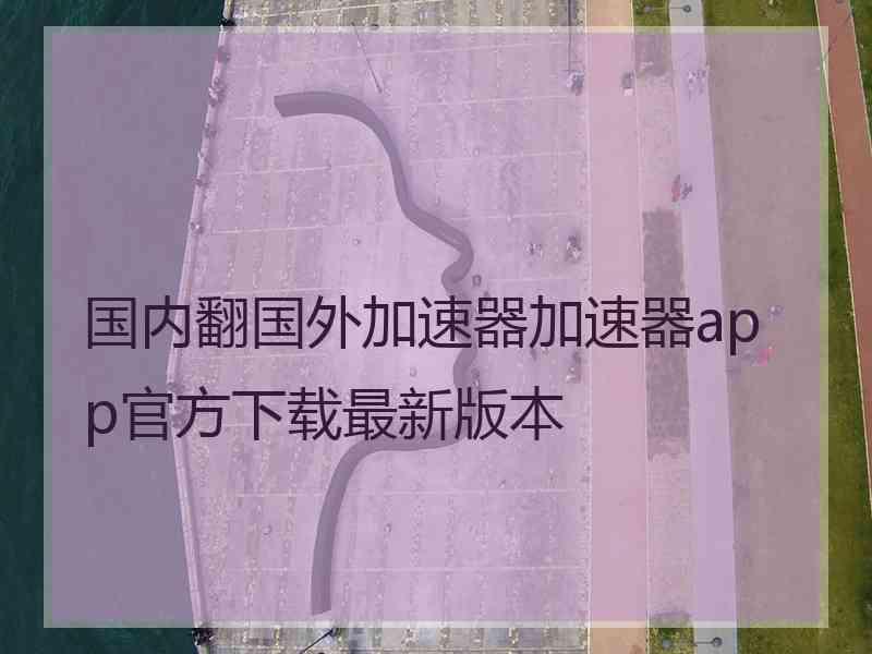 国内翻国外加速器加速器app官方下载最新版本