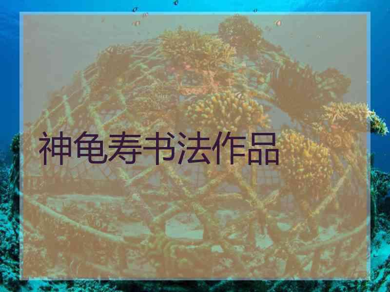 神龟寿书法作品