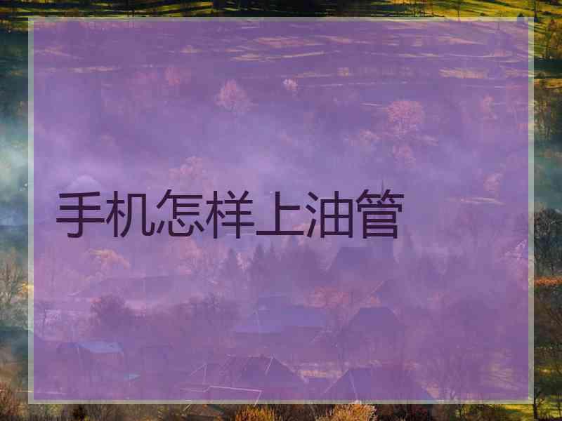 手机怎样上油管
