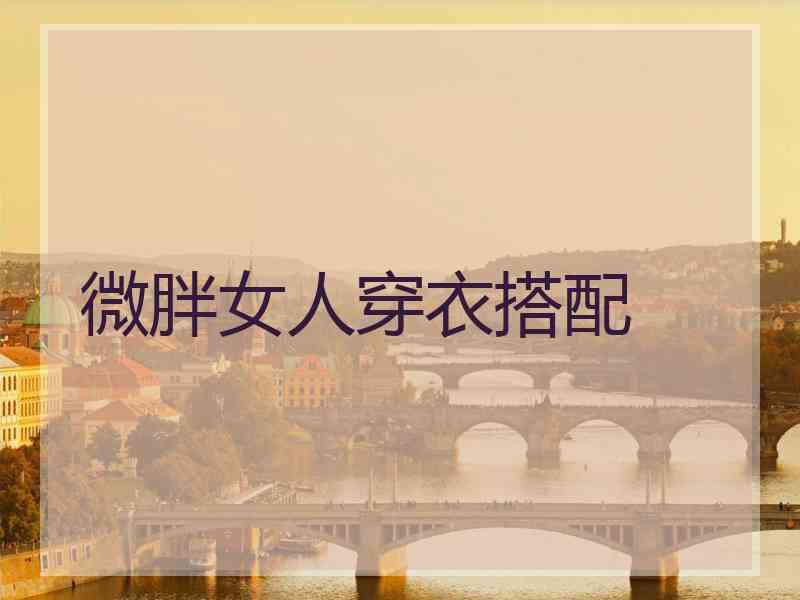 微胖女人穿衣搭配