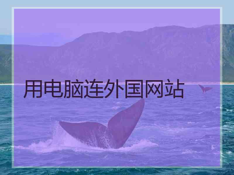 用电脑连外国网站