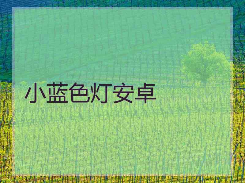 小蓝色灯安卓