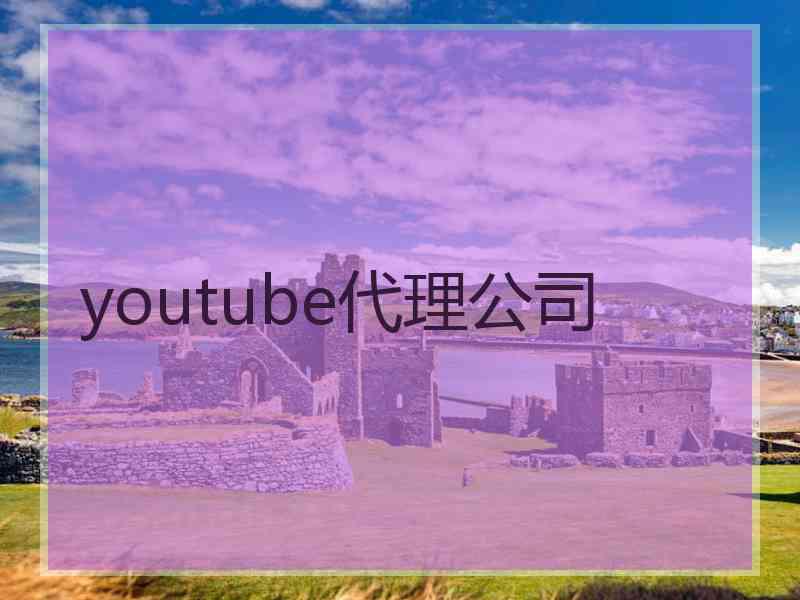 youtube代理公司