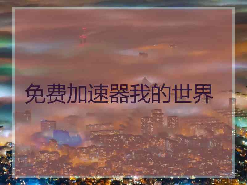 免费加速器我的世界