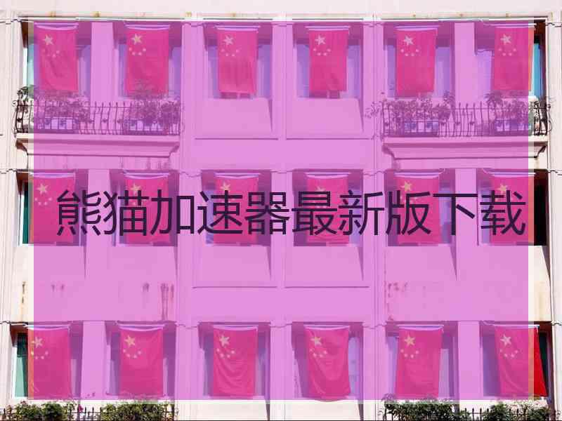 熊猫加速器最新版下载