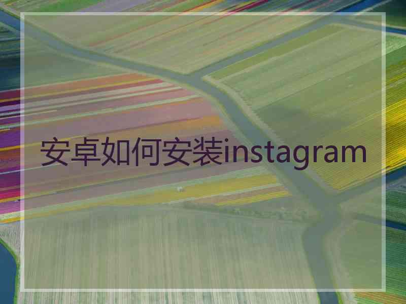 安卓如何安装instagram