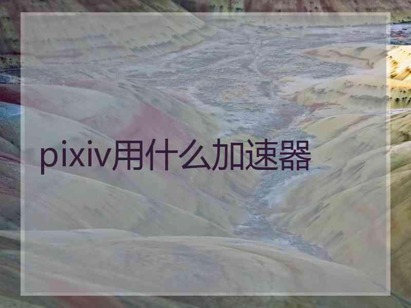 pixiv用什么加速器