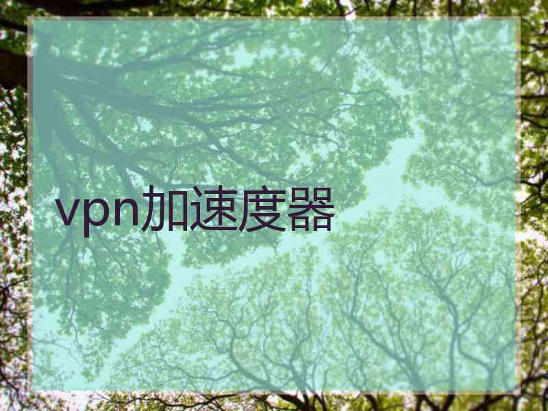 vpn加速度器