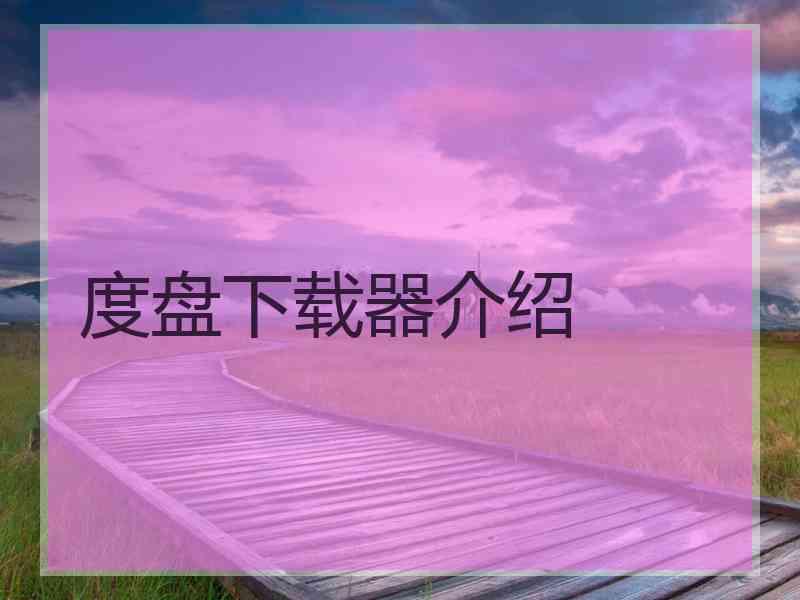 度盘下载器介绍