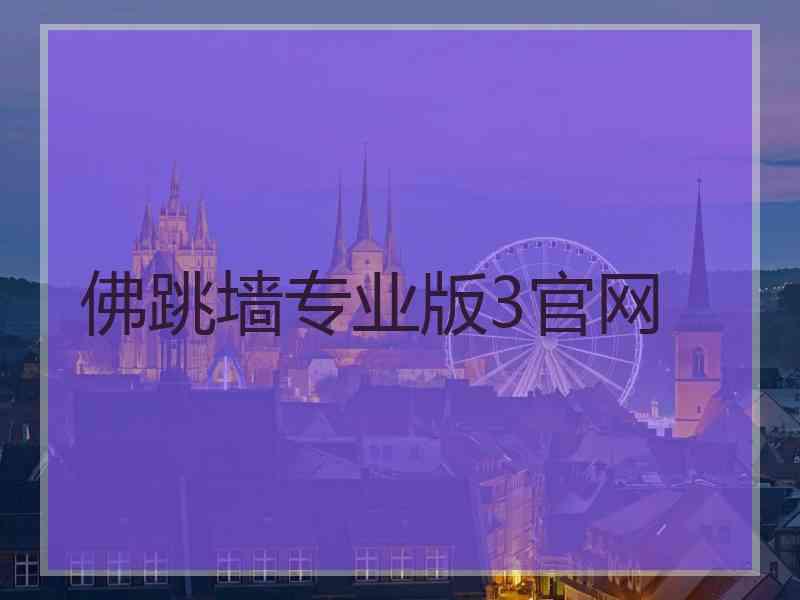 佛跳墙专业版3官网