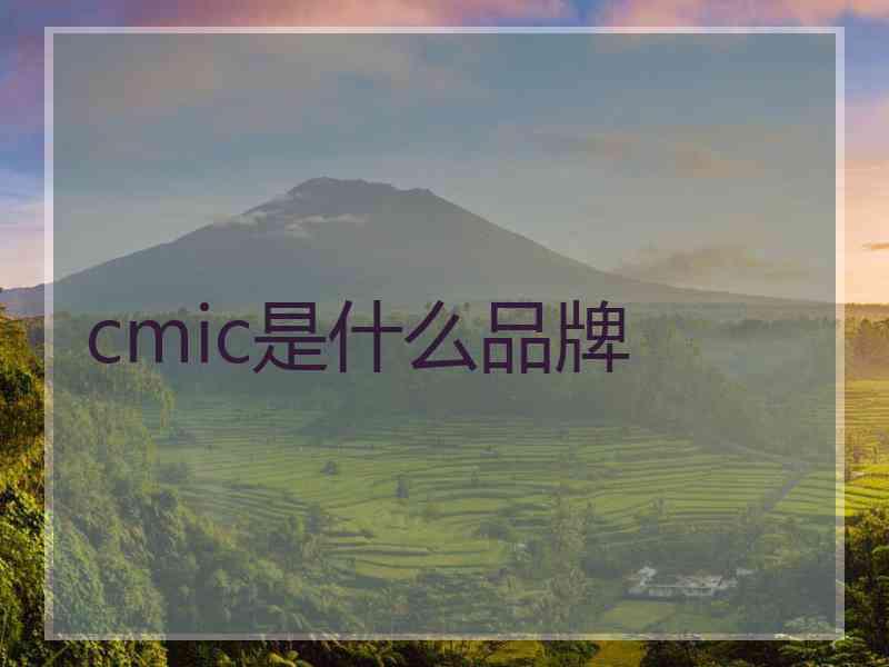 cmic是什么品牌