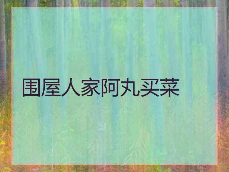 围屋人家阿丸买菜