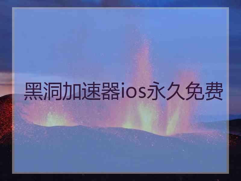 黑洞加速器ios永久免费