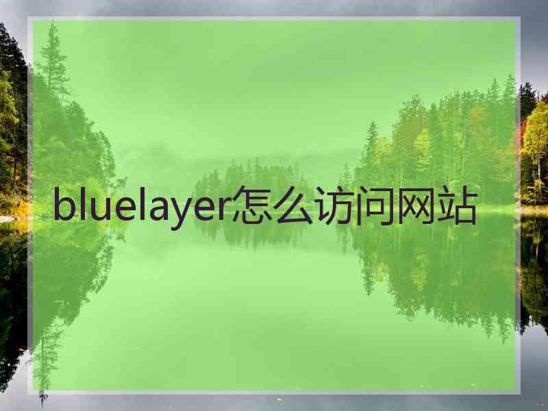 bluelayer怎么访问网站