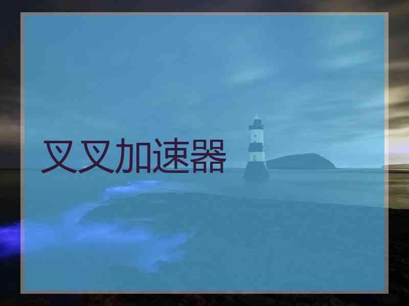 叉叉加速器