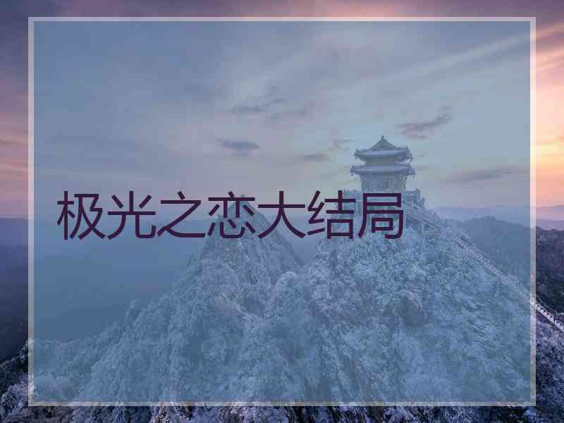 极光之恋大结局