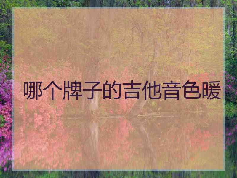 哪个牌子的吉他音色暖