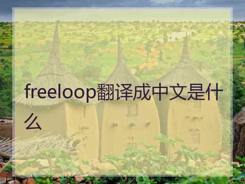 freeloop翻译成中文是什么