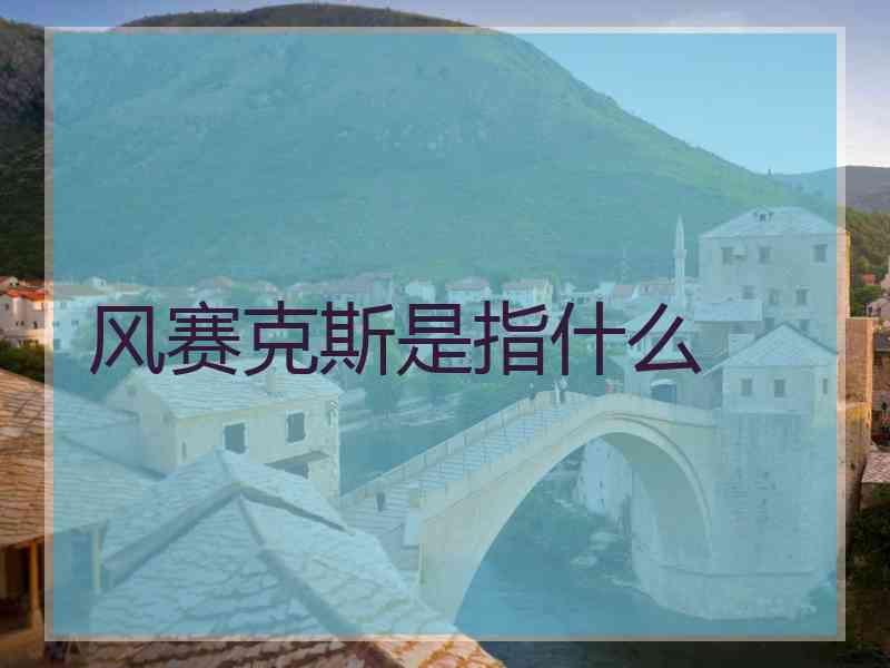 风赛克斯是指什么