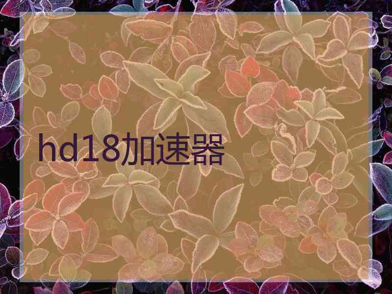 hd18加速器