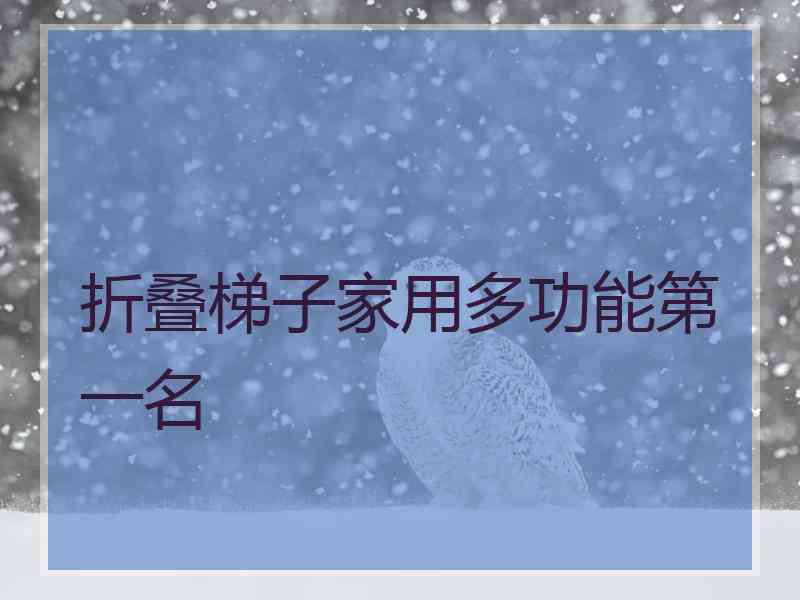 折叠梯子家用多功能第一名
