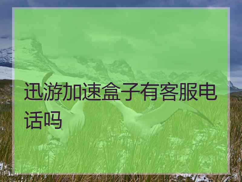 迅游加速盒子有客服电话吗