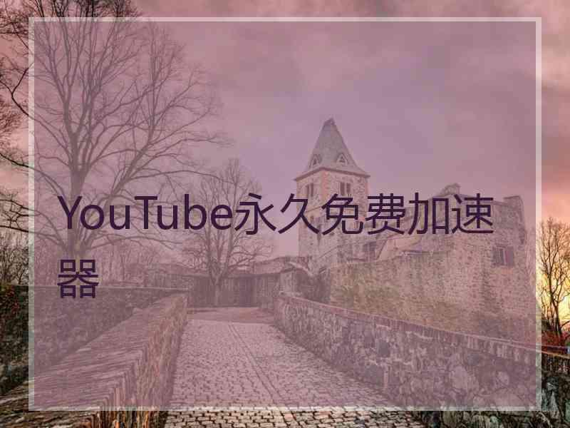 YouTube永久免费加速器