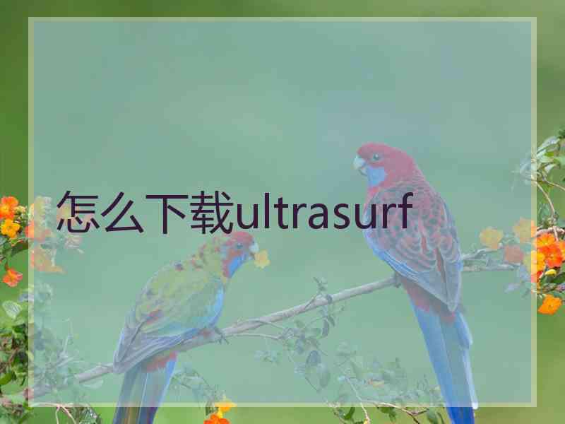 怎么下载ultrasurf