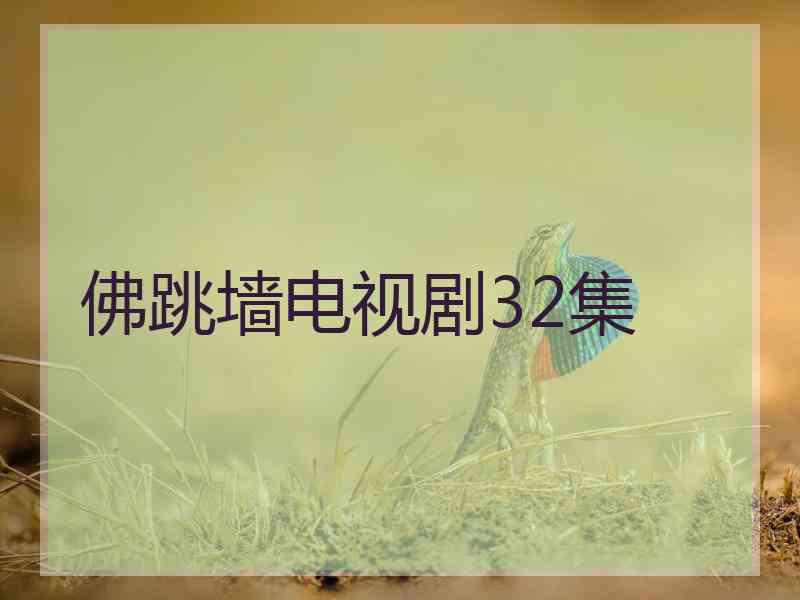 佛跳墙电视剧32集