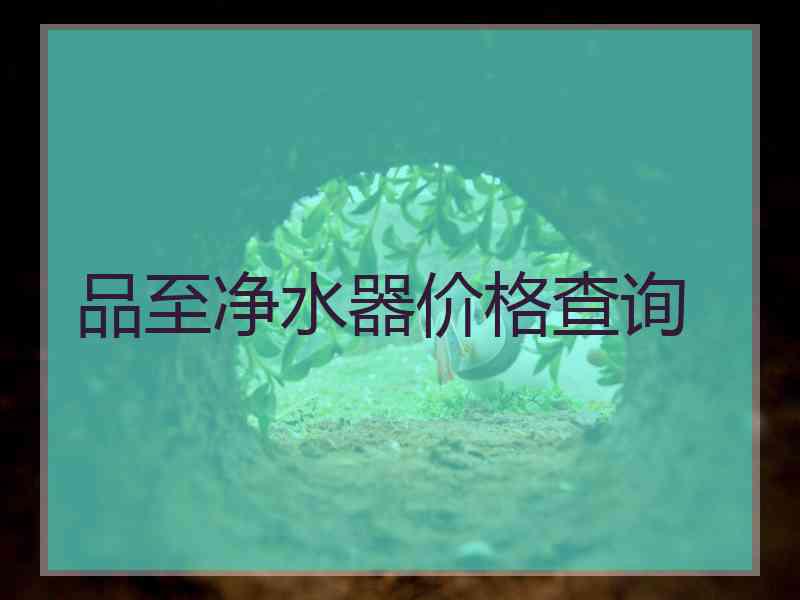 品至净水器价格查询