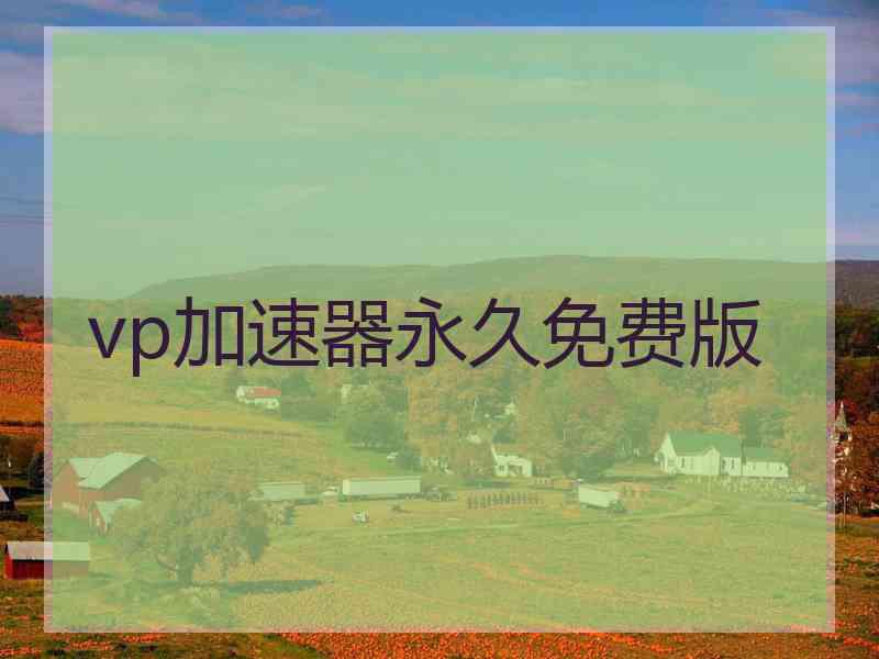 vp加速器永久免费版