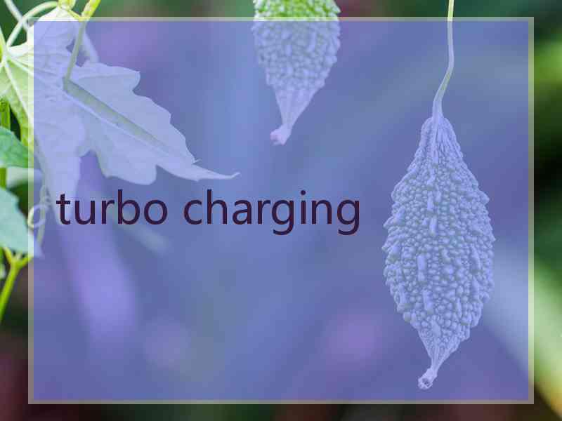 turbo charging